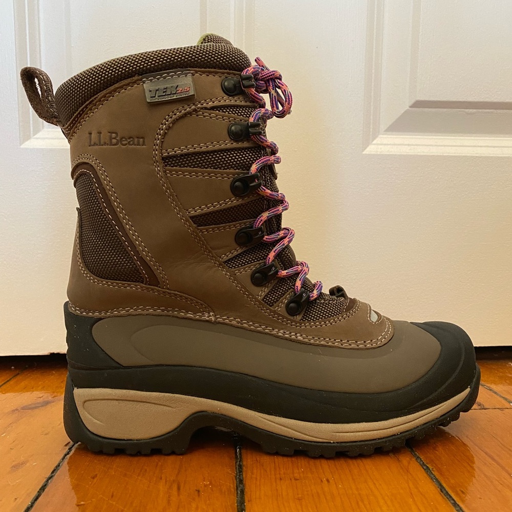 L.L. BEAN Tek 2.5 Primaloft Waterproof Dri-Lex Winter Snow Boots Women Size 7 M